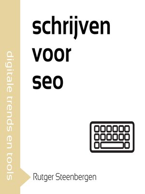 cover image of Schrijven voor SEO